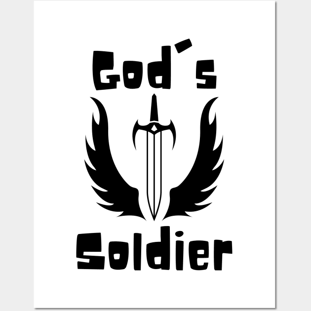 God's Soldier Bold Wall Art by Claudia Williams Apparel